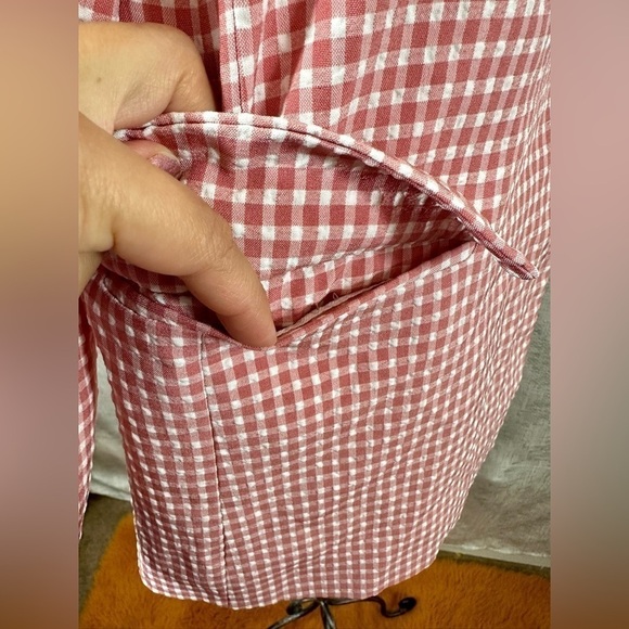 Zara pink gingham blazer size S - Picture 5 of 11